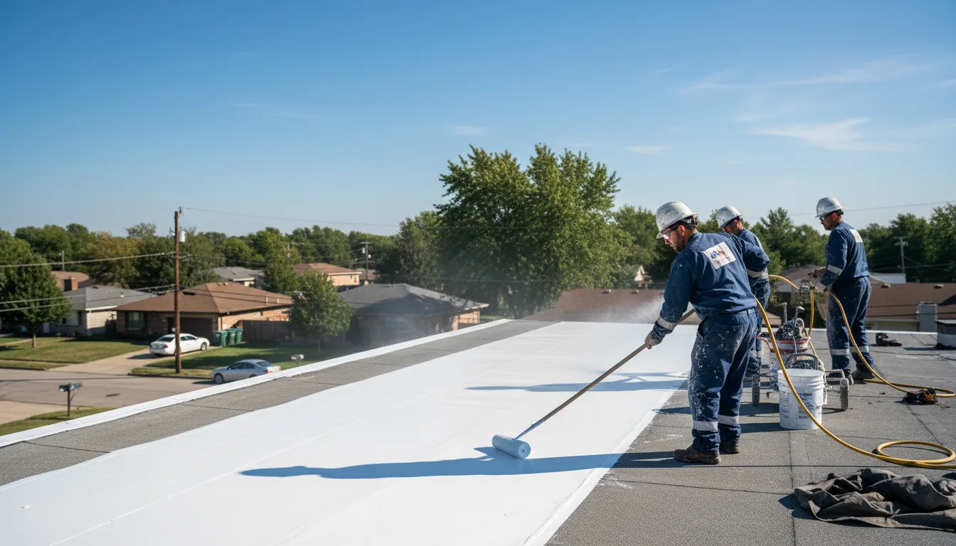 Commercial roof coating in Old Forge, PA near me